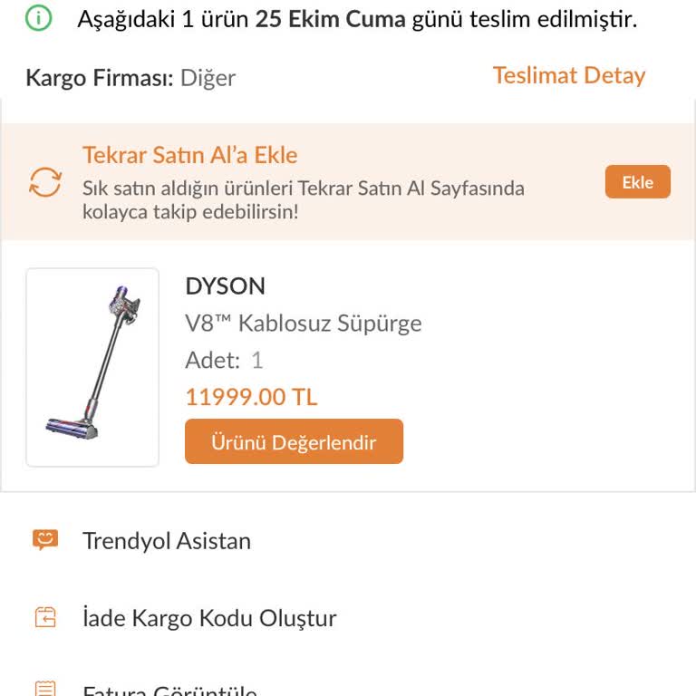 Dyson V8 Toz Haznesi Sorunu