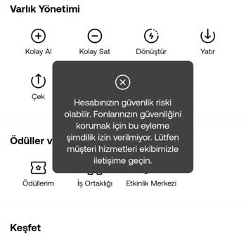 Hesap Kısıtlaması Ve İşlem Engeli Sorunu