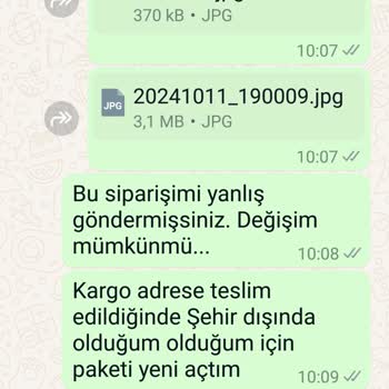 Yanlış Sipariş Ve İletişim Sorunları