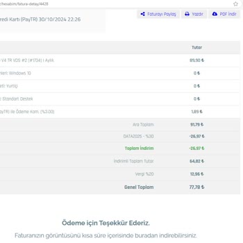 Datahost Sunucuları Ve İade Sorunu