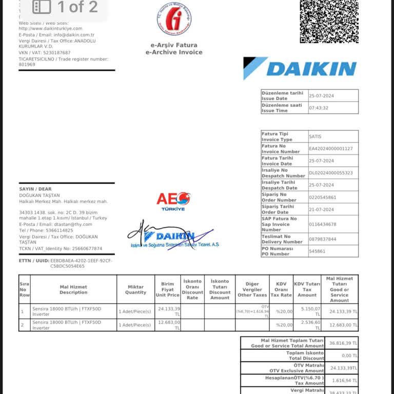 Daikin Servis Ve İade Sürecinde Yaşanan Sorunlar