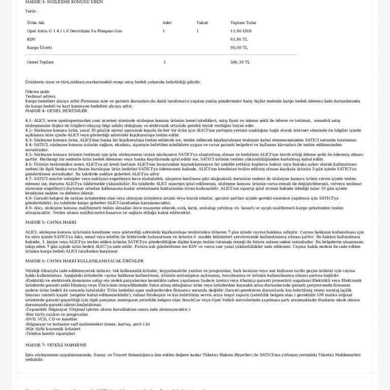 Kayıp Kargo Ve Yanıltıcı Dağıtım Bilgisi