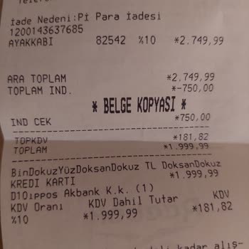 İade Sürecinde Yaşanan Hediye Çeki Sorunu