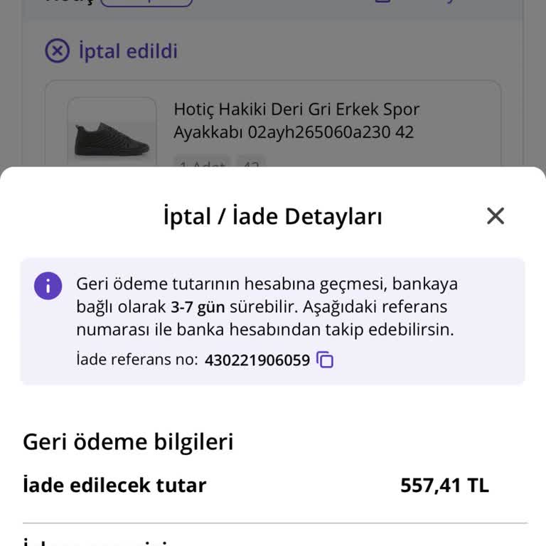 Stok Yetersizliği Nedeniyle Sipariş İptali