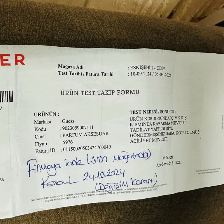 Boyner'de Saat Garanti Süreci Ve Saygısızlık