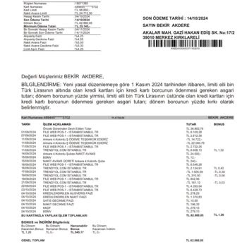 Yanlış Çekilen Tutar Ve İlgisiz Banka