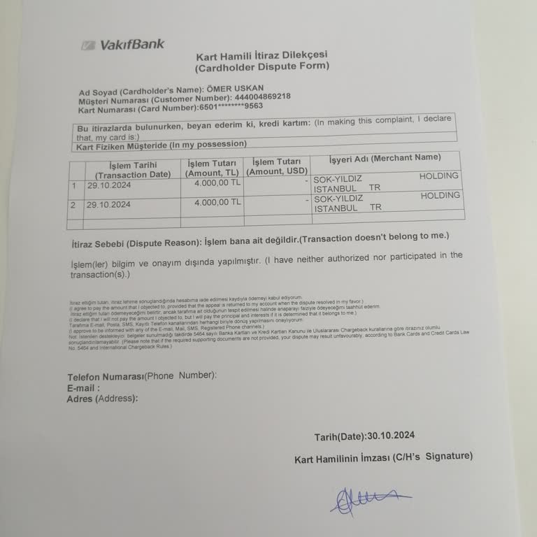 VakıfBank Ve Şok Market'te Yaşanan Güvenlik Sorunu