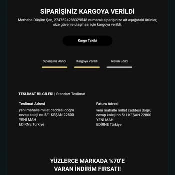 Kargo Takip Numarası Eksikliği Ve Hata Mesajı Sorunu