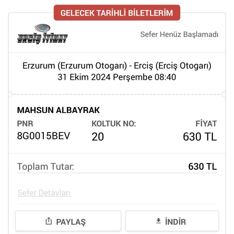Otobüs Seferi Mağduriyeti