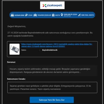 Kargo Teslim Edilmedi, Çiçek Sepeti Ve Sürat Kargo İlgisiz