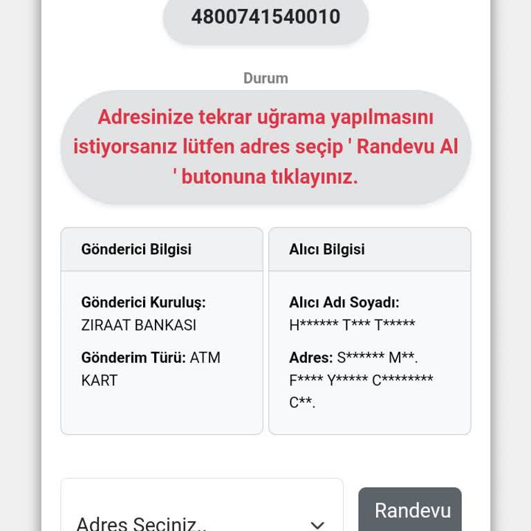 Ziraat Bankası Kart Teslim Sorunu