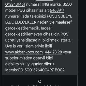 Akbank'ın Pos Cihazı İle İlgili Sorunlar