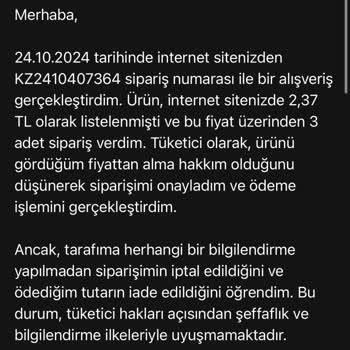 Yanıltıcı Fiyatlandırma Ve İletişim Eksikliği Mağduriyeti