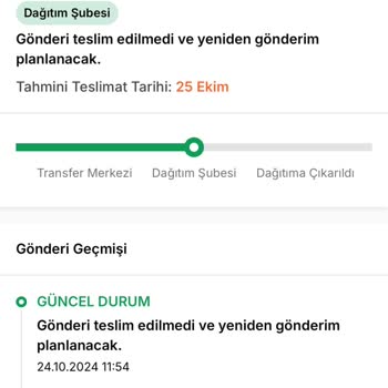 Aras Kargo Beylerbeyi Şubesi Teslimat Sorunu