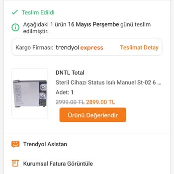 Trendyol Markamshop Satıcısından Belge Talebi