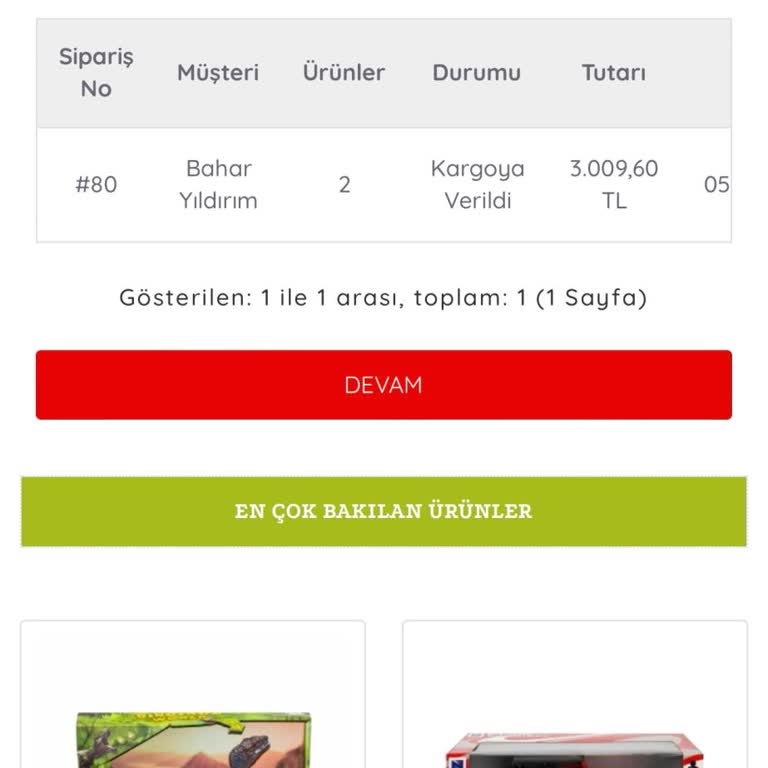 Siparişin Kargoya Verilmemesi Ve İletişimsizlik Sorunu
