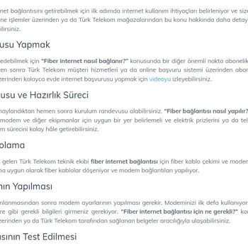 Türk Telekom'dan Beklenmedik Fiber İnternet Kurulumu Sorunu