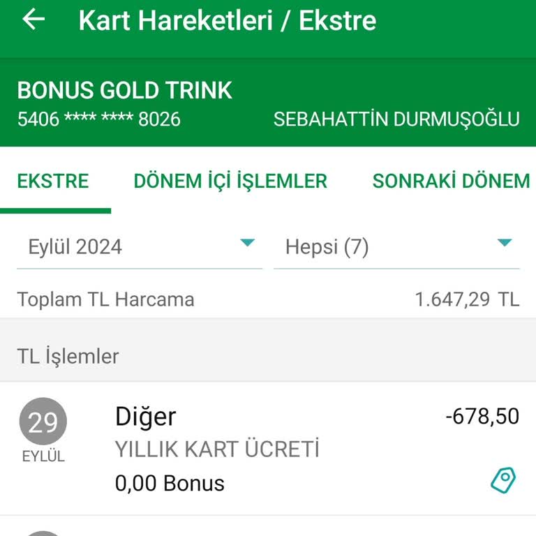 Garanti Bankası'ndan Haksız Kart Aidatı Kesintisi