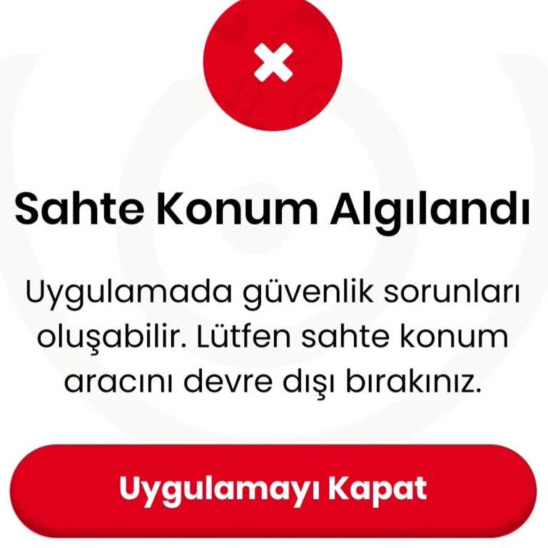 Nutella Uygulamasında Sürekli Sahte Konum Hatası