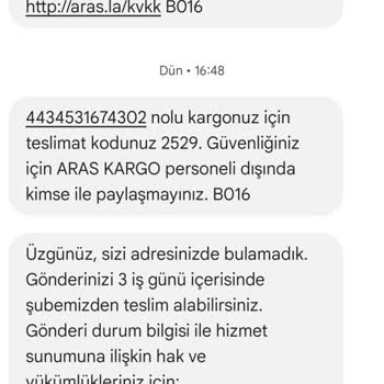 Aras Kargo Dikmen Şubesi'nde Saygısızlık Ve Mağduriyet