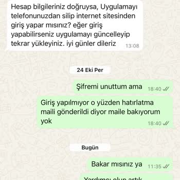 Şifre Sıfırlama Sorunu Ve Yetersiz Destek