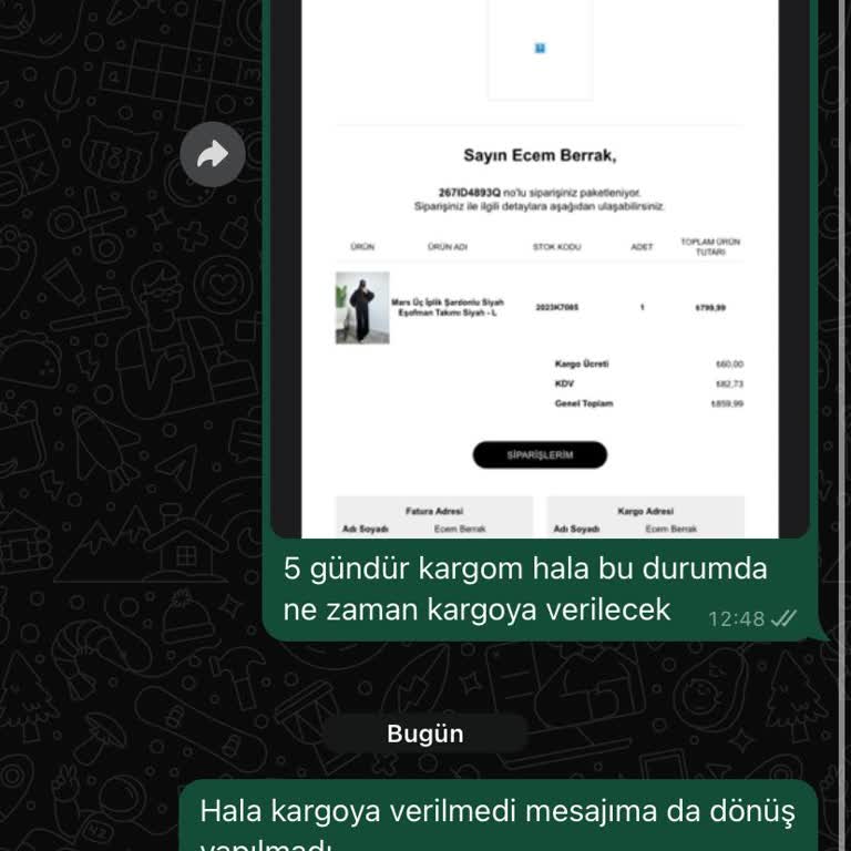 Öyküwear'dan İlgisizlik Ve Sipariş Sorunu