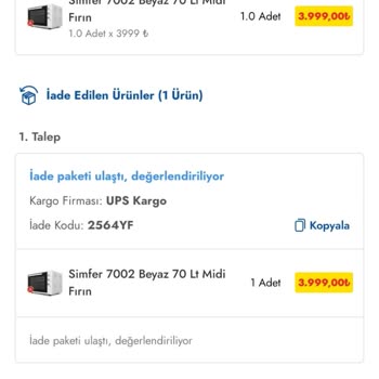 Kırık Fırın Ve Geciken İade Süreci