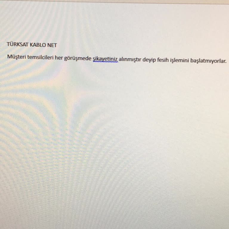 TÜRKSAT Kablo Net Abonelik Fesih Sorunu Ve Müşteri Hizmetleri İlgisizliği