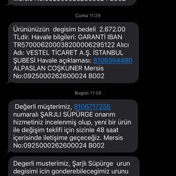 Vestel Süpürge Garanti Sürecinde Hayal Kırıklığı
