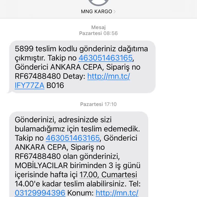 Kargo Teslimatında İletişim Sorunları Ve Yanıltıcı Bilgilendirme