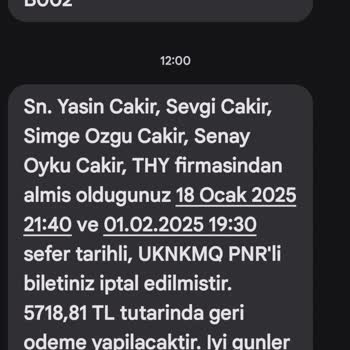 Uçak Bileti Değişim Ve İptal Sorunu
