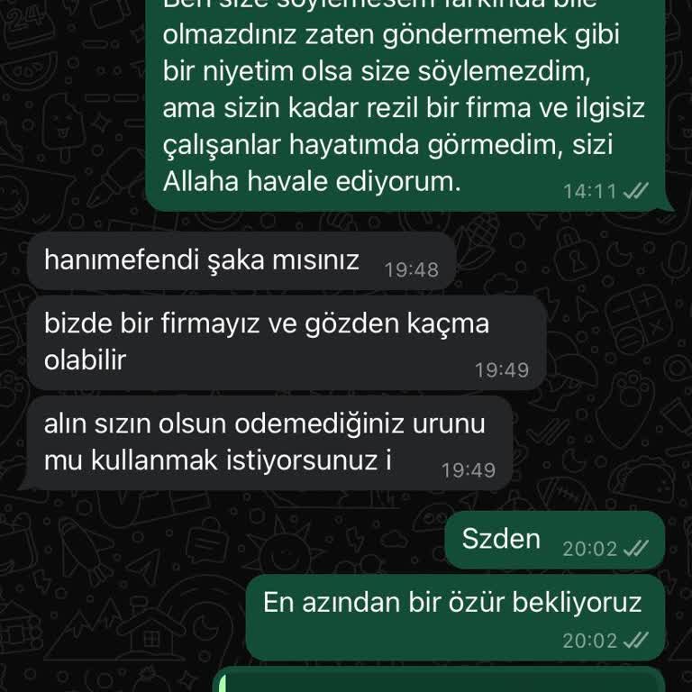 Ozsaricam Mağazasının Müşteri Hizmetleri Ve Kargo Sorunları