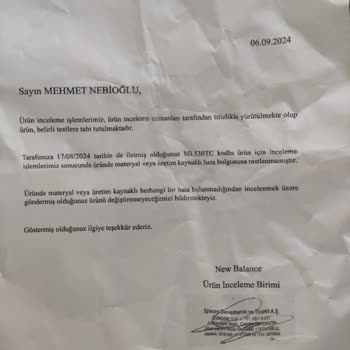 New Balance Ayakkabının Kalitesizliği Ve Müşteri Hizmetleri Sorunu