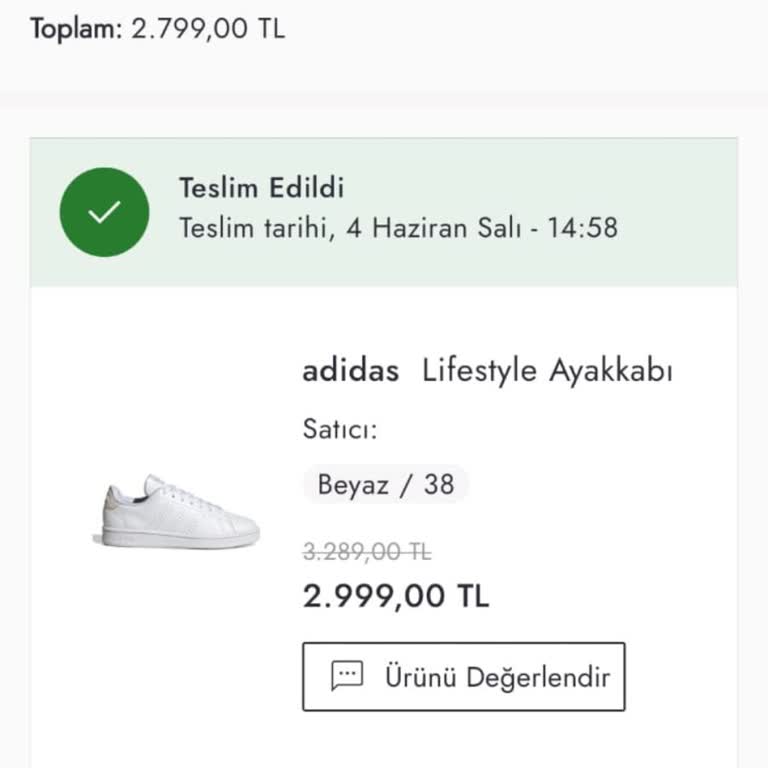Adidas Ayakkabıda Erken Çatlak Sorunu