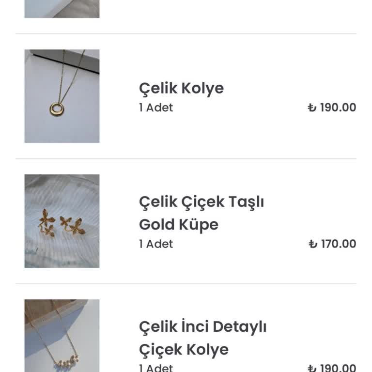 Güneş Jewel Studio Farklı Ürün Yollanmış!