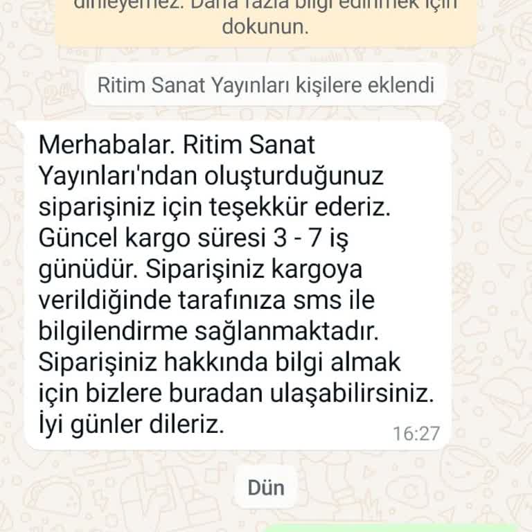Sipariş Bilgisine Ulaşamama Sorunu