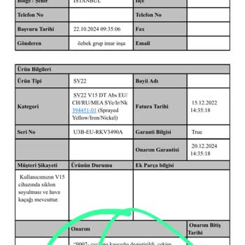 Dyson V15 Süpürgede Boru Sorunu Ve Yetersiz Müşteri Hizmetleri