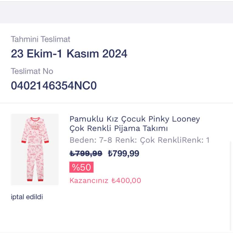 Penti'den Sipariş Sorunu: İptal Edilen Ürün Ve Eksik İade