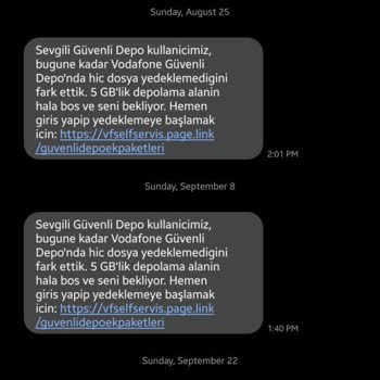 Sürekli Gelen İletilerle Rahatsızlık Ve Güvenlik Endişesi