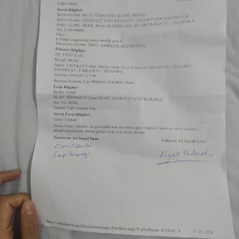 Arızalı Ürüne Haksız Ücret Ve Tehditkar Hizmet