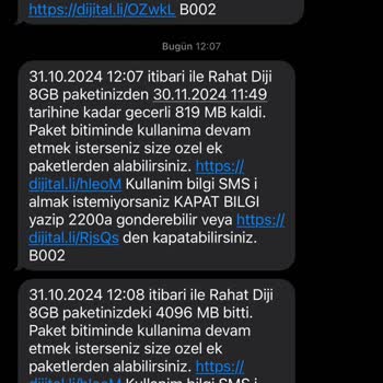 Mobil Veri Paketi Anında Tükeniyor!