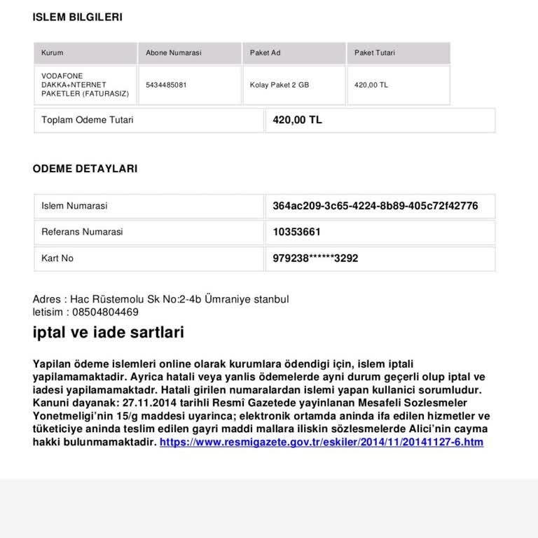 Vodafone Müşteri Hizmetlerine Ulaşamama Sorunu