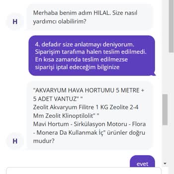 Teslimat Gecikmesi Ve Yetersiz Müşteri Hizmetleri