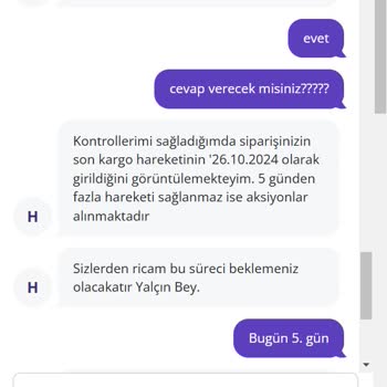 Teslimat Gecikmesi Ve Yetersiz Müşteri Hizmetleri