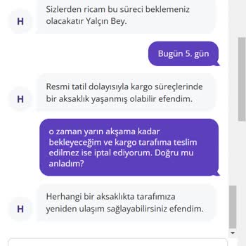 Teslimat Gecikmesi Ve Yetersiz Müşteri Hizmetleri