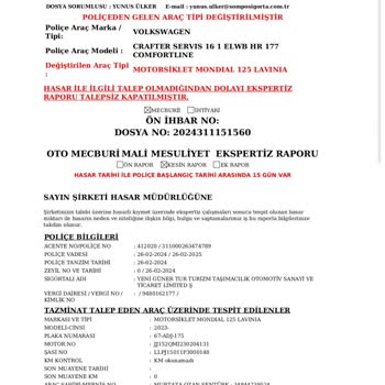 Sompo Japon Sigorta İle Uzun Süreli Kaza Raporu Sorunu