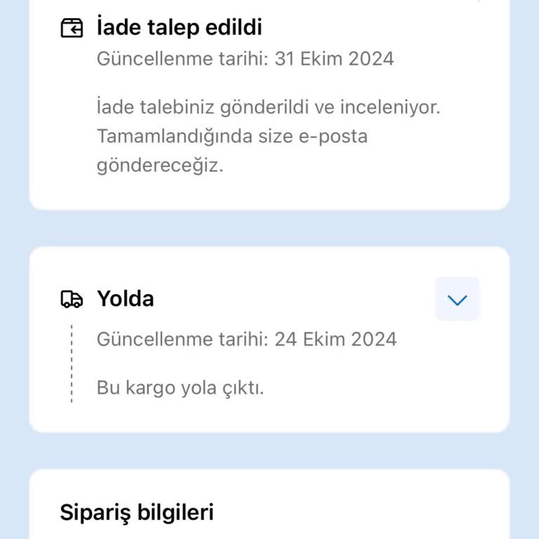Kargo Takip Bilgisi Olmayan Sipariş Sorunu
