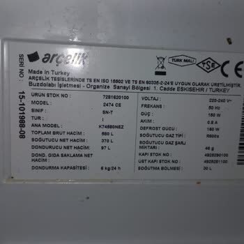 Arçelik Buzdolabı Sorunu Ve Yetersiz Servis Desteği