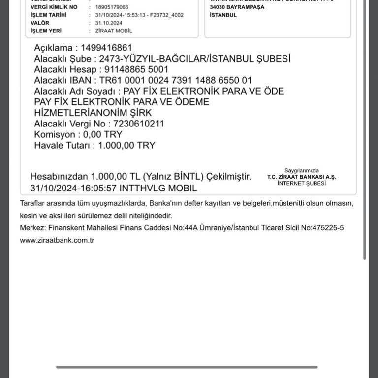 Para Transferinde Gecikme Ve İletişim Sorunu