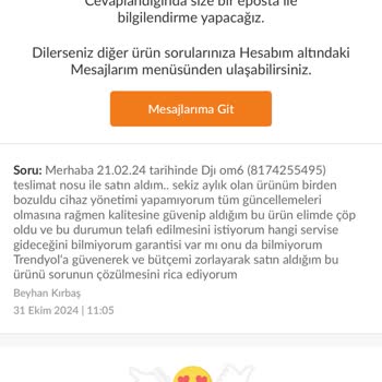 Trendyol'dan Aldığım DJI Ürünü İçin Servis Ve Garanti Sorunu